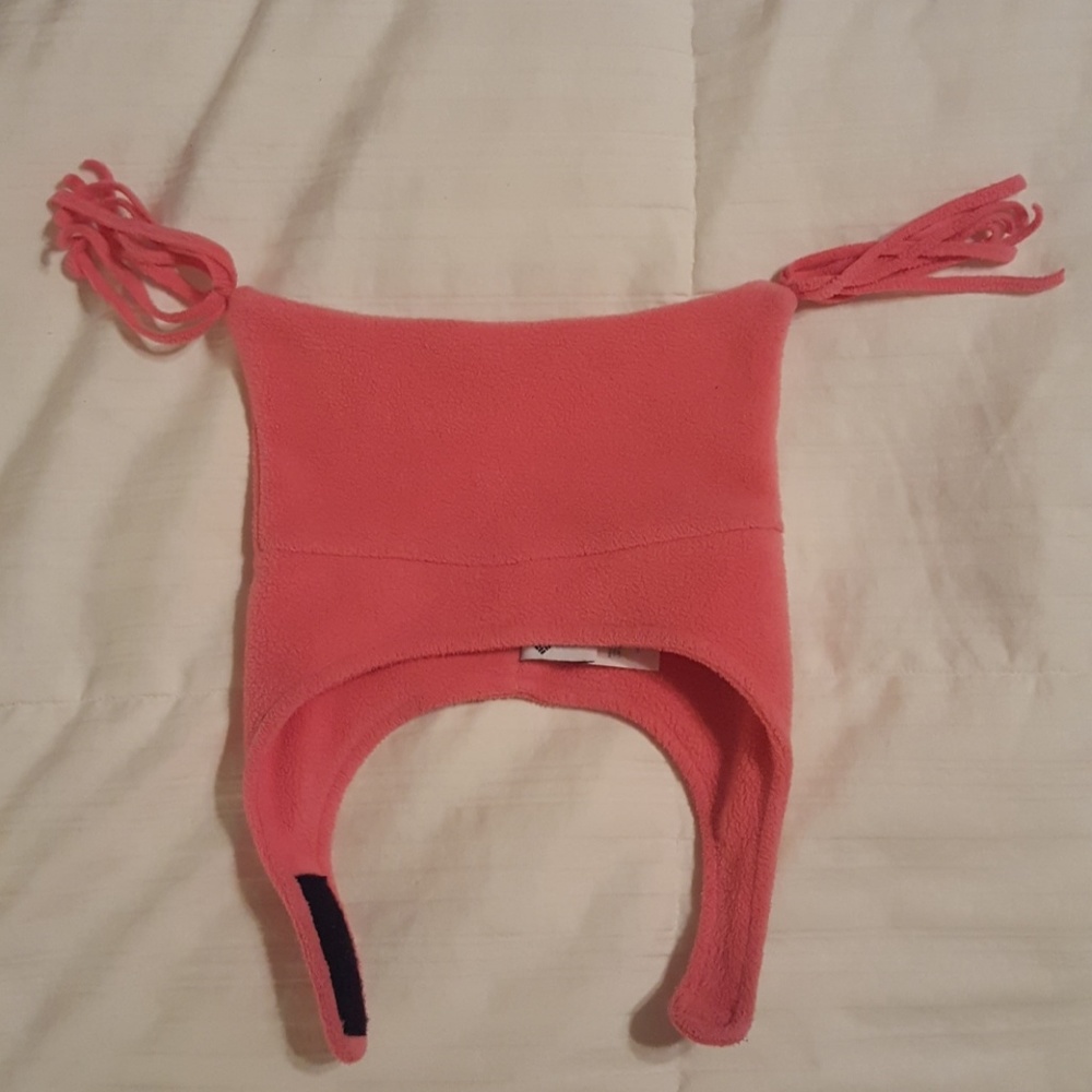 Columbia pink infant hat
